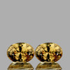 7x5 mm 2 pcs Oval AAA Fire AAA Golden Champagne Zircon Natural {Flawless-VVS1}