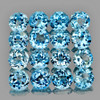 2.70 mm 30 pcs Round Brilliant Cut AAA Fire Natural Sky Blue Topaz {Flawless-VVS}