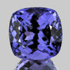 5.50 mm {0.73 cts} Cushion AAA Fire Top Purple Blue Tanzanite Natural {Flawless-VVS1}--AAA Grade