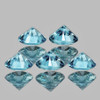 3.70 mm 5 pcs Round Brilliant Cut Best AAA Fire Natural Blue Zircon {Flawless-VVS1}