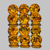 4.00 mm 12 pcs Round AAA Fire Madeira Golden Yellow Citrine Natural {Flawless-VVS1}