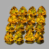 4.00 mm 16 pcs Trillion AAA Fire Intense Golden Yellow Citrine Natural {Flawless-VVS1}