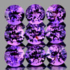 5.00 mm 9 pcs Round AAA Fire AAA Purple Amethyst Natural {Flawless-VVS1}