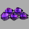 8x6 mm 5 pcs Pear AAA Fire Intense AAA Purple Amethyst Natural {Flawless-VVS}