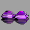 9x7 mm 2pcs Octagon AAA Fire Intense Purple Amethyst Natural (Flawless-VVS1}