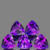 7.00 mm 5 pcs Trillion AAA Fire Intense AAA Purple Amethyst Natural {Flawless-VVS}--AAA Grade