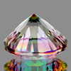 11.00 mm 1 pcs Round Concave Cut AAA Fire Rainbow Mystic Quartz Natural {Flawless-VVS1}