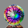 11.00 mm 1 pcs Round Concave Cut AAA Fire Rainbow Mystic Quartz Natural {Flawless-VVS1}