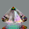 13.00 mm 1 pcs Round Concave Cut AAA Fire Rainbow Mystic Quartz Natural {Flawless-VVS1}