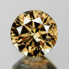 2.00 mm 1 pcs Round Diamond Cut Vivid Golden Champagne Diamond Natural {VVS-VS CLARITY}