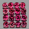 1.70 mm 65 pcs Round Brilliant Machine Cut Natural AAA Cherry Pink  Rhodolite Garnet {Flawless-VVS}