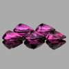 7x5 mm 5 pcs Pear AAA Fire Natural Pink Purple Rhodolite Garnet {Flawless-VVS}