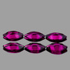 7x3.5 mm 6 pcs Marquise AAA Fire Pink Purple Rhodolite Garnet Natural  {Flawless-VVS}
