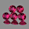 5.50 mm 5 pcs Round AAA Fire Raspberry Orange Pink Rhodolite Garnet {Flawless-VVS}