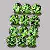 2.50 mm 12 pcs Round AAA Fire Luster Rainbow Sparkles Natural Green Demantoid Garnet {VVS}