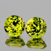 4.00 mm 2 pc Round AAA Fire Intense AAA Lemon Yellow Mali Garnet Natural {Flawless-VVS}--AAA Grade