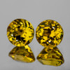 3.80 mm 2 pc Round AAA Fire AAA Golden Yellow Mali Garnet Natural {Flawless-VVS}--AAA Grade