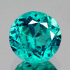 7.20 mm { 1.36 cts} Round AAA Fire Paraiba Green Blue Apatite Natural {VS-SI }