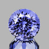 6.50mm {1.32 cts} Round Brilliant Cut Best AAA Fire Top Purple Blue Tanzanite Natural {VVS}