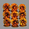 2.80 mm 9 pcs Round Diamond Cut AAA Mandarin Orange Spessartite Garnet Natural  {Flawless-VVS1}