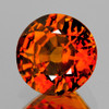 5.40 mm {0.79 cts} Round AAA Fire Intense AAA Orange Tourmaline Mozambique Natural {Flawless-VVS1}