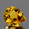 7x6 mm {0.91 cts} Pear AAA Fire Vivid Golden Yellow Tourmaline Natural {Flawless-VVS}