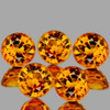 3.50 mm 5 pcs Round Best AAA Fire Intense Golden Yellow Sapphire Natural {Flawless-VVS}