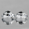 9x7 mm 2 pcs {3.51 cts} Oval Extreme Brilliancy Natural Colorless Goshenite (White Beryl ) {Flawless-VVS}
