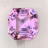 14.00 mm { 15.00 cts} Square Octagon AAA Fire Intense Pink Kunzite Natural {Flawless-VVS}