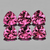 4.00 mm 6 pcs Trillion AAA Fire Hot Pink Tourmaline Natural {Flawless-VVS}--AAA Grade