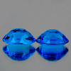14x10 mm 2 pcs Oval Brilliant Cut AAA Fire Premium Swiss Blue Topaz Natural {Flawless-VVS1}--Premium Grade