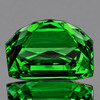 7.5x6.5 mm { 1.82 cts} Octagon Cut AAA Fire Natural Emerald Green Tsavorite Garnet {AAA Grade}--FREE CERTIFICATE