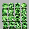 1.70 mm 40 pcs Round Diamond Cut Natural Green Tsavorite Garnet {VVS}
