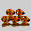 5x3 mm 5 pcs Pear AAA Fire Mandarin Orange Spessartite Garnet Natural  {Flawless-VVS}