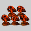 5x3 mm 5 pcs Pear AAA Fire Intense Mandarin Orange Spessartite Garnet Natural  {Flawless-VVS}