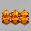 3.20 mm 6 pcs Round Diamond Cut AAA Fanta Orange Spessartite Garnet Natural {Flawless-VVS1}