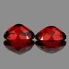 8x6 mm 2pcs Oval AAA Fire Natural Red Pink Rhodolite Garnet {Flawless-VVS}
