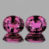 6.5x5.5 mm 2 pcs {1.96 cts} Oval AAA Fire Natural Raspberry Pink Rhodolite Garnet {Flawless-VVS}