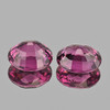 6.5x5.5 mm 2 pcs {1.96 cts} Oval AAA Fire Natural Raspberry Pink Rhodolite Garnet {Flawless-VVS}