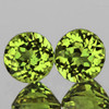 4.20 mm 2 pc Round AAA Fire Intense AAA Lime Green Mali Garnet Natural {Flawless-VVS}--AAA Grade