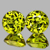 4.30 mm 2 pc Round AAA Fire Intense AAA Lemon Yellow Mali Garnet Natural {Flawless-VVS}--AAA Grade