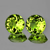 4.30 mm 2 pc Round AAA Fire Intense AAA Lime Green Mali Garnet Natural {Flawless-VVS}--AAA Grade