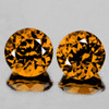 5.00 mm 2 pcs Round Brilliant Cut AAA Fire Intense Golden Yellow Mali Garnet Natural {Flawless-VVS}--AAA Grade