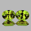 5.5x4 mm 2 pc Oval AAA Fire AAA Green Yellow Mali Garnet Natural {Flawless-VVS}--AAA Grade