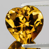 6.00 mm Heart Best AAA Fire Intense Golden Yellow Mali Garnet Natural {Flawless-VVS}--AAA Grade