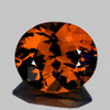 9x8 mm {2.40 cts} Oval Brilliant Cut AAA Fire Natural Cognac Orange Mali Garnet {Flawless-VVS}