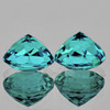 5.30 mm 2 pcs Round Brilliant Cut AAA Fire Intense Paraiba Green Blue Apatite Natural {VVS}