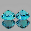 4.80 mm 2 pcs Round Brilliant Cut AAA Fire AAA Paraiba Blue Apatite Natural {Flawless-VVS}