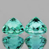 4.70 mm 2 pcs Round Brilliant Cut AAA Fire AAA Paraiba Green Blue Apatite Natural {Flawless-VVS}