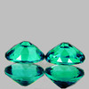 8x6 mm 2 pcs Oval AAA Fire Natural Emerald Green Topaz {Flawless-VVS1}